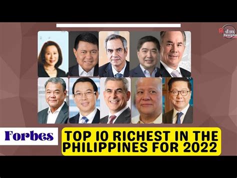top 10 billionaires in the philippines|2022 Forbes list: Sy siblings still richest in PH, Villar is  .